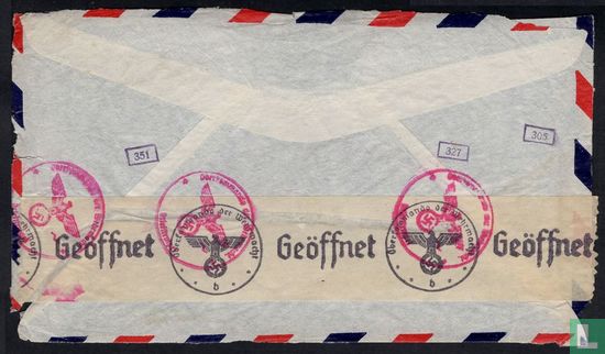 Guichet indéterminé - Achterzijde enveloppe Tweede Wereld Oorlog