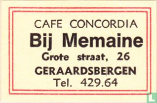 Cafe Concordia - Bij Memaine