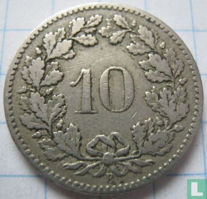 Zwitserland 10 rappen 1894 - Afbeelding 2