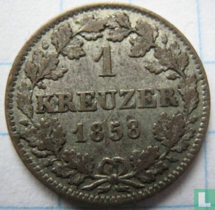 Beieren 1 kreuzer 1858 - Afbeelding 1