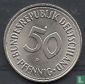 Allemagne 50 pfennig (F - fauté) - Image 2