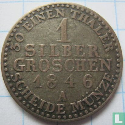 Pruisen 1 silbergroschen 1846 - Afbeelding 1