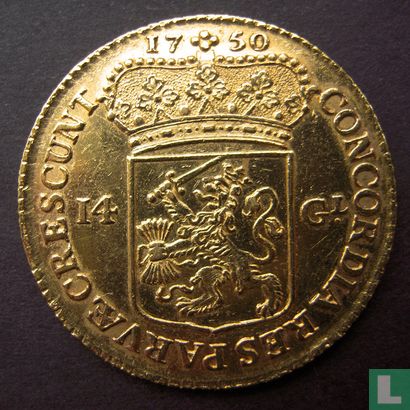 Utrecht 14 gulden 1750 - Afbeelding 1