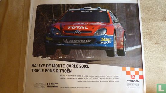 Rallye de Monte-Carlo 2003. Triplé pour Citroën.