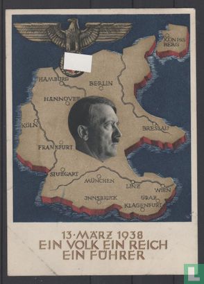 Duitse Rijk 1938 Ein Volk Ein reich Ein Fuhrer - Afbeelding 1