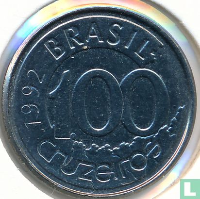 Brésil 100 cruzeiros 1992 - Image 1