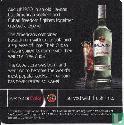 Bacardi Coke served with fresh lime - Afbeelding 2