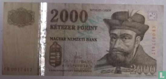 Hongarije 2.000 Forint 2010 - Afbeelding 1