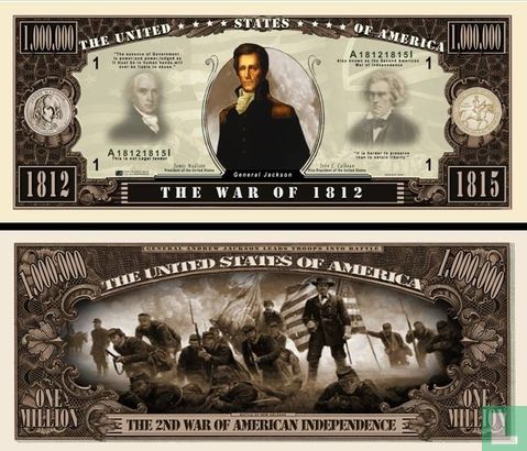 WAR or 1812 dollar bill