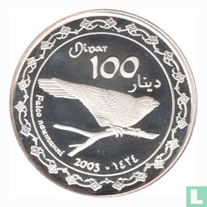 Kurdistan 100 dinars 2003 (year 1424 - Silver - Proof) - Image 1