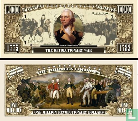 THE REVOLUTIONARY WAR dollar biljet