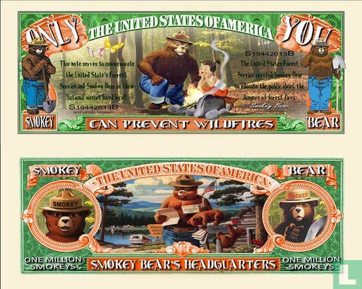 Smokey Bear  biljet