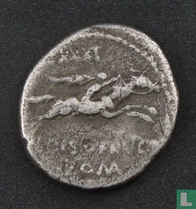 République romaine, AR denarius, L.C. Piso Frugi L.F., Rome, 90 av. J.-C. - Image 2