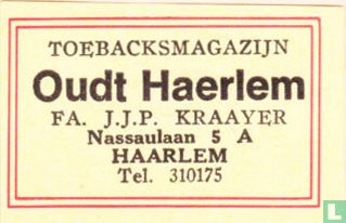 Toebacksmagazijn Oudt Haerlem - FA. J.J.P. Kraayer