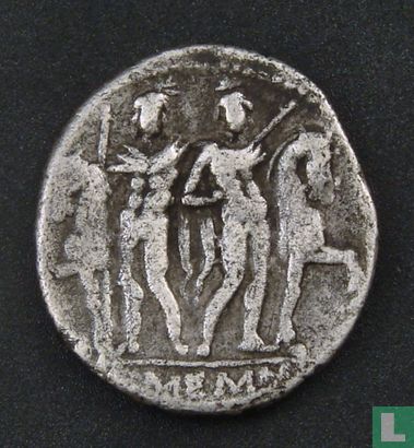 Romeinse Republiek, AR denarius, L. Memmius, Rome, 109-108 v. Chr. - Afbeelding 2