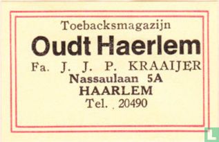 Toebacksmagazijn Oudt Haerlem - FA. J.J.P. Kraaijer