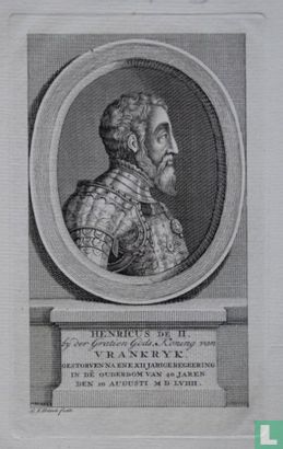 HENRICUS DE II, by der Gratien Gods, Koning van VRANKRYK.