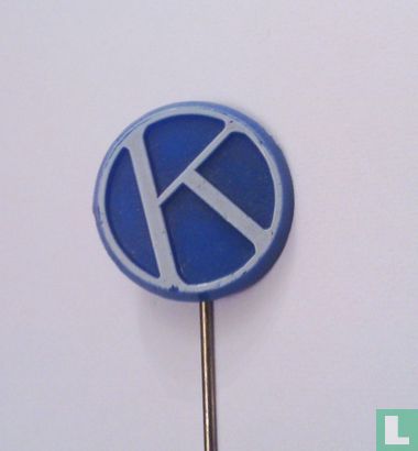 K (Krommenie-logo) [white on blue]
