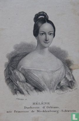 HÉLÈNE Duchesse d'Orléans, née Princesse de Meckklenbourg-Schwerin.