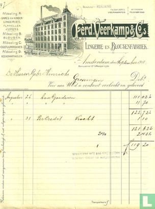 Ferd. Veerkamp & Co. Lingerie en Blousenfabriek
