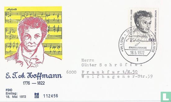 Hoffmann, Ernst Theodor Wilhelm 150e sterfjaar