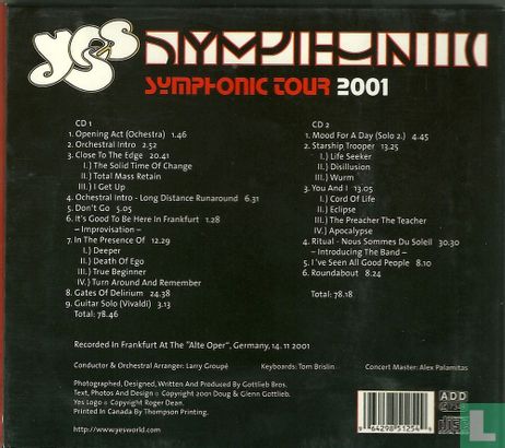 Symphonic (Symphonic Tour 2001) - Bild 2