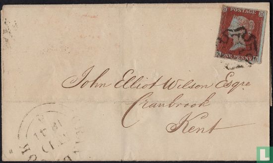 Cranbrook - 1844 - One Penny Red - Afbeelding 1