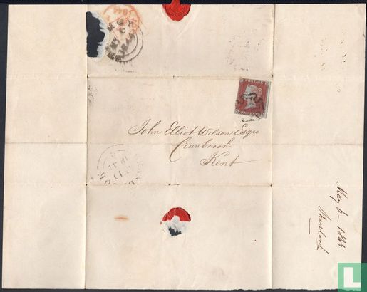 Cranbrook - 1844 - One Penny Red - Afbeelding 3