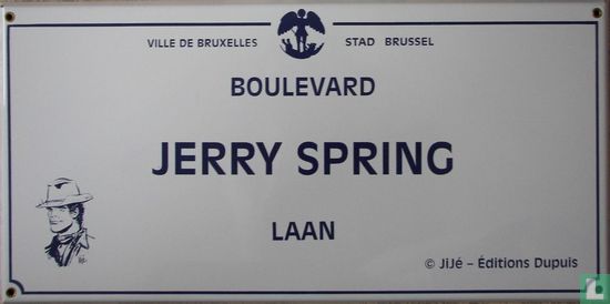 Jerry Spring straatnaambord / plaque de rue - Afbeelding 1