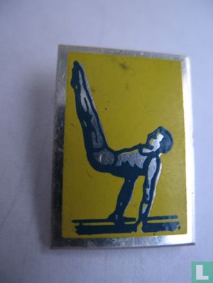 Gymnastics parallel bars [yellow-blue]