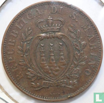 San Marino 10 centesimi 1894 - Afbeelding 2