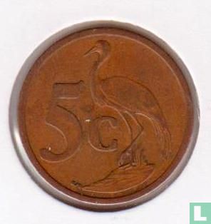South Africa 5 cents 2000 (new coat of arms) - Image 2
