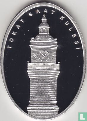 Turkije 10 türk lirasi 2014 (PROOF) "Tokat Clock Tower" - Afbeelding 2