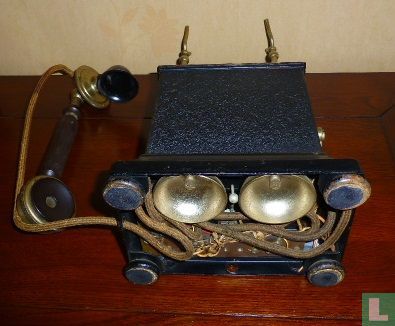 Antieke telefoon met slinger - begin 20e eeuw - L.M. Ericsson - Image 2