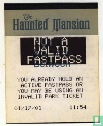 Fastpass The Haunted Mansion - Afbeelding 1