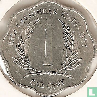 États des Caraïbes orientales 1 cent 1987 - Image 1