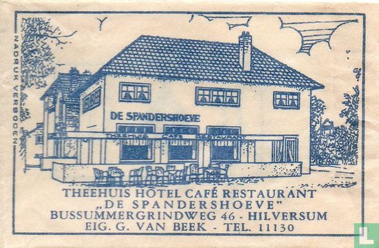 Theehuis Hotel Café Restaurant "De Spandershoeve" - Bild 1