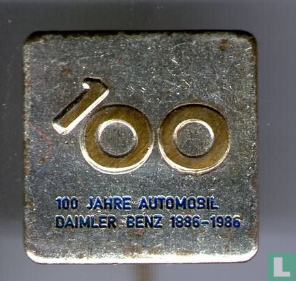 100 Jahre automobil Daimler benz 1886-1986
