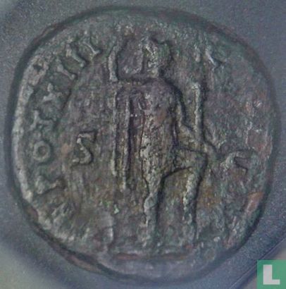 Empire romain, AE Sestertius, 139-161 AD, Marc-Aurèle César sous Antonin le Pieux, Rome, 158-159 AD - Image 2