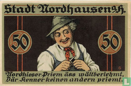 Nordhausen, City - 50 Pfennig 1921 - Image 2