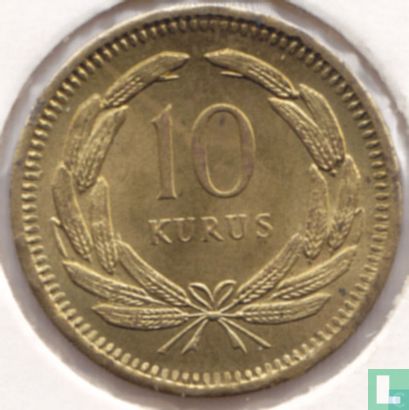 Turkije 10 kurus 1956 - Afbeelding 2
