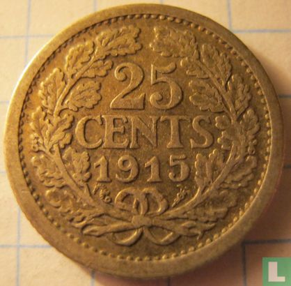 Netherlands 25 cents 1915 - Image 1