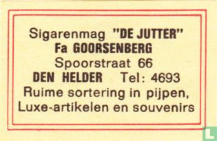 Sigarenmag. "De Jutter" - Fa Goorsenberg
