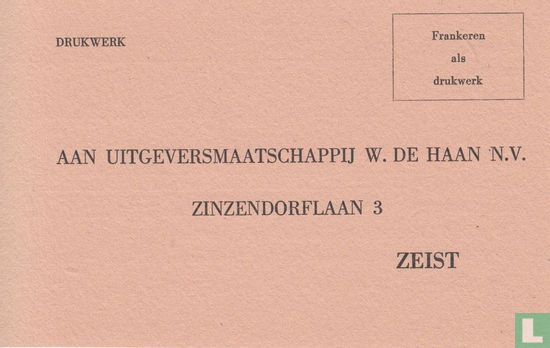 Antwoordkaart Uitgeversmaatschappij W. de Haan N.V. - Image 1
