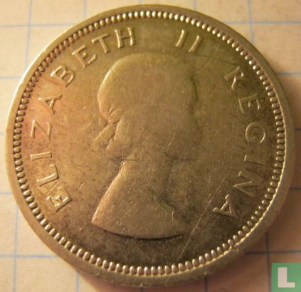 Afrique du Sud 1 shilling 1957 - Image 2