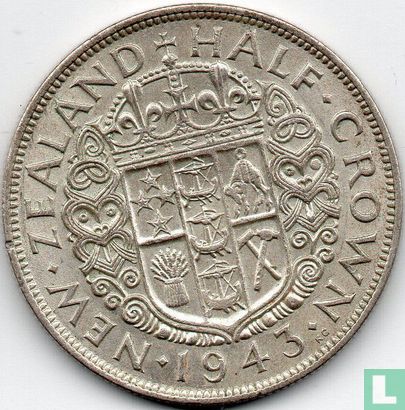 Nieuw-Zeeland ½ crown 1943 - Afbeelding 1