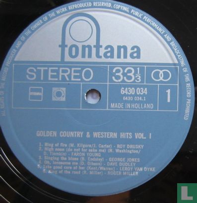 Golden Country & Western Hits 1 - Afbeelding 3