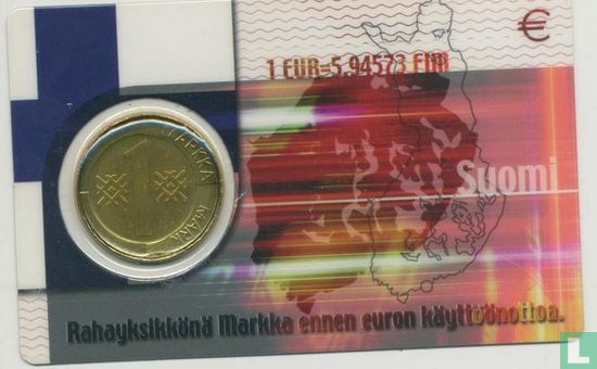 Finnland 1 Markka 1996 (Coincard) - Bild 1