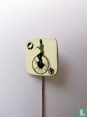 Fietser op vélocipède [groen] - Afbeelding 3