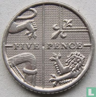 United Kingdom 5 pence 2010 - Image 2